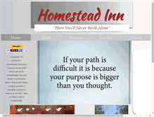 Tablet Screenshot of homesteadinn.org